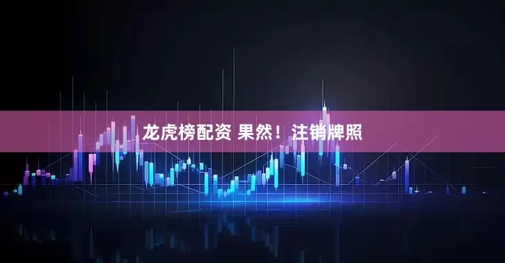 龙虎榜配资 果然！注销牌照